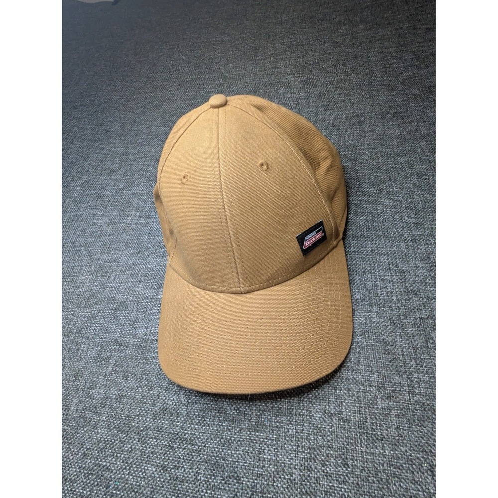 DICKIES Canvas Snapback Brown Adjustable Badeball Hat Cap Geinue One Size